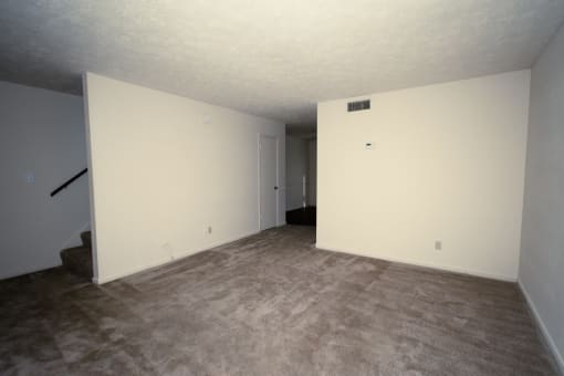 large living room with carpet