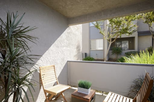 porch with two chairs