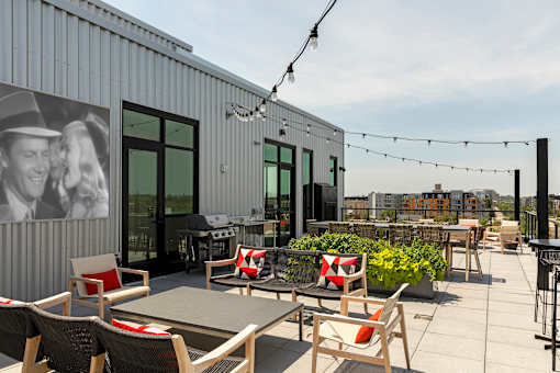 Rooftop Deck at Lyndy Apartments, Minnesota