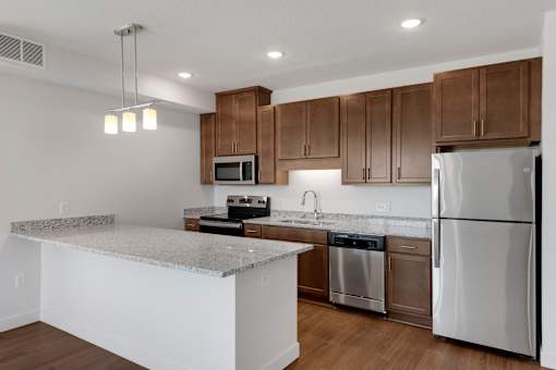 Fully Equipped Kitchen at Sonder House, Minnesota