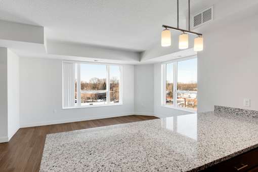 Kitchen And Living at Sonder House, Brooklyn Center, MN