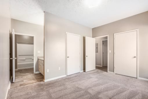 Bedroom model at Piedmont Park Apartments, Hattiesburg, MS, 39401