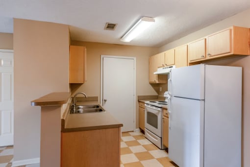 Model Kitchen at Bay Crossings Apartments, Mississippi, 39520
