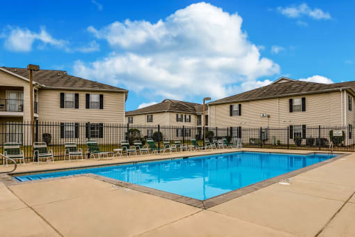 Outdoor Swimming Pool at Bay Crossings Apartments, Bay St. Louis, Mississippi
