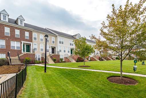 Exterior area at Townes at Village Center, Reisterstown