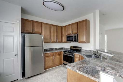 Kitchen at Townes at Village Center, Maryland