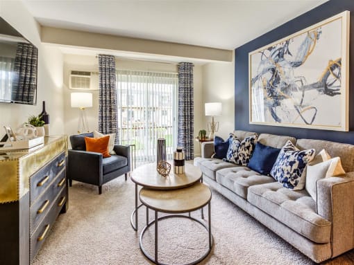 Living Room at Orion ParkView, Mount Prospect, IL, 60056