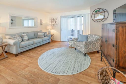Classic Living Room Design at Ranchwood Apartments, Arizona, 85301