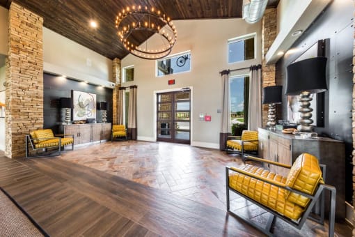 Leasing Office Lobby Area at Legacy Creekside Apartments, San Antonio, Texas