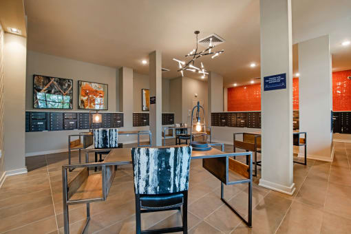 Clubhouse interior at JTB Apartments, Jacksonville, 32256