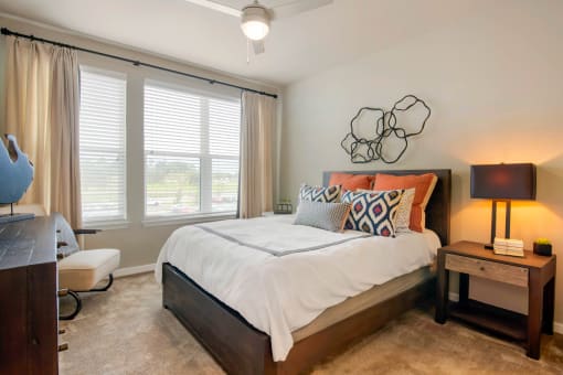 Large bedroom at JTB Apartments, Florida