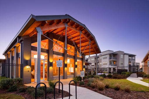 Clubhouse Exterior at The Landings at Brooks City-Base, San Antonio, 78235