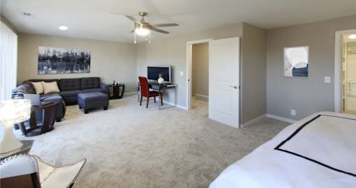 spacious bedroom