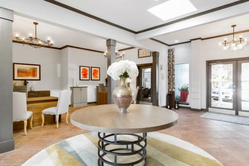 Clubroom Lobby at Northgreen at Carrollwood, Tampa, Florida