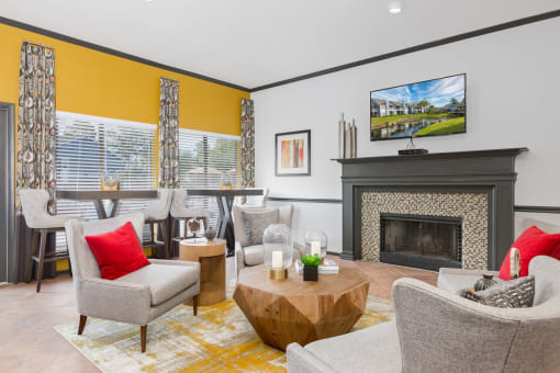 Clubhouse With Fireplace at Northgreen at Carrollwood, Tampa, FL, 33624