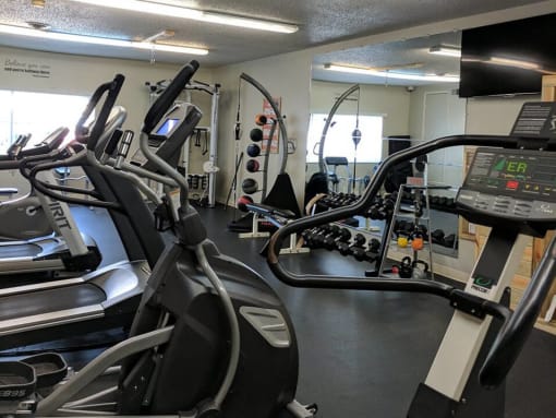 private gym at Greeley CO apartments