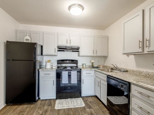 kitchen at Greeley Co apartments