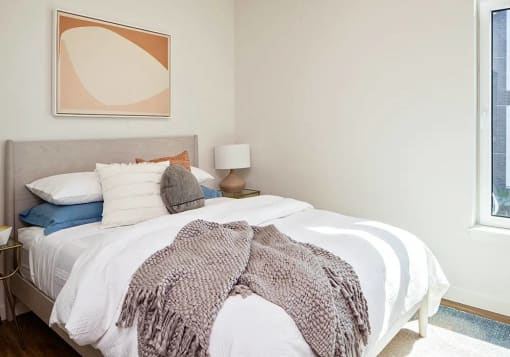 Bedroom with queen bed