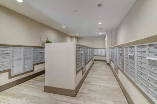 Mail Room at District at Medical Center, San Antonio, Texas