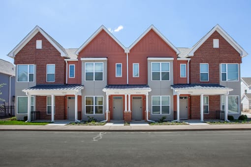 Street view of townhomes, Beecher Terrace Apartments, Louisville, KY