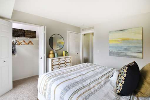 Spacious Bedroom at Emerson Apartments in Ann Arbor, MI