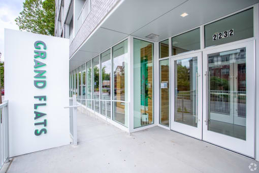 Alternate view of the entrance at Grand Flats, Missouri, 63104