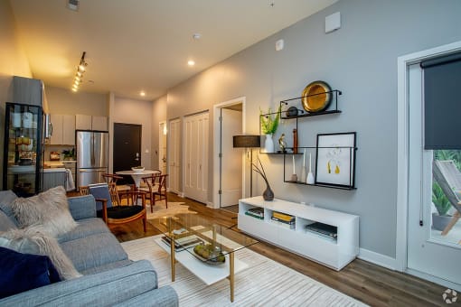 This is an alternate view of the living room  at Grand Flats, Missouri