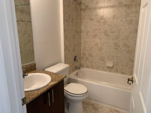 Preserve at Boynton Beach apartment home bathroom with vanity at Preserve at Boynton Beach, Boynton Beach, FL
