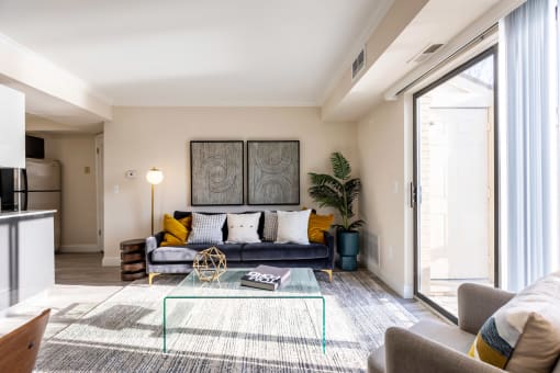 Spacious living room | Apartments in Novi, Michigan