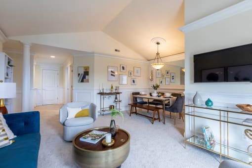 Apartments in Novi, Michigan with spacious living rooms | River Oaks West Apartments in Novi, MI