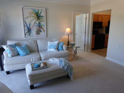 decorated model apartment home at 900 Acqua