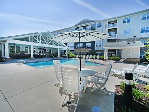 outdoor entertainment area on the sun deck at 900 Acqua