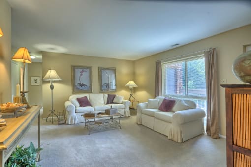 Spacious two bedroom living room