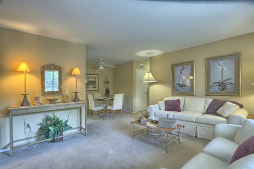 combination living room and dining room