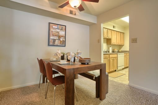 dining area off kitchen