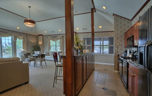 Bar area in Clubhouse
