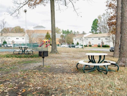 Outdoor Living Areas at Ridgewood Club Apartments, Virginia Beach, Virginia