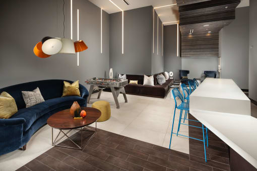 Lounge at Topaz Apartments, Los Angeles, California