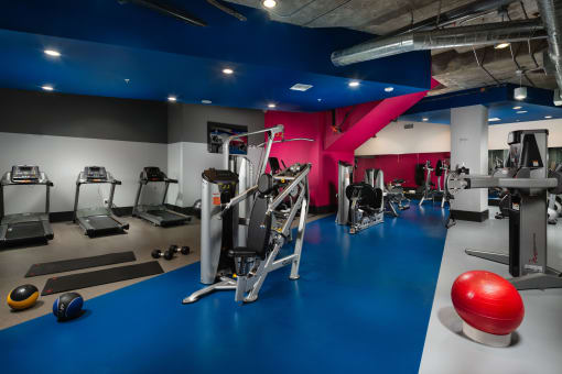 World-Class Fitness Center at Topaz Apartments, Los Angeles, California