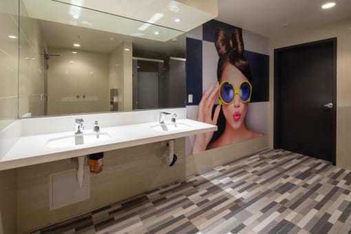 Bathroom at Topaz Apartments, Los Angeles