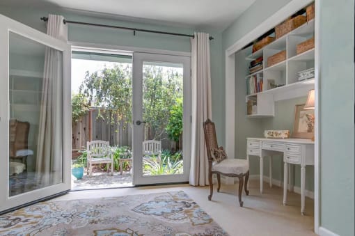 bedroom with french doors