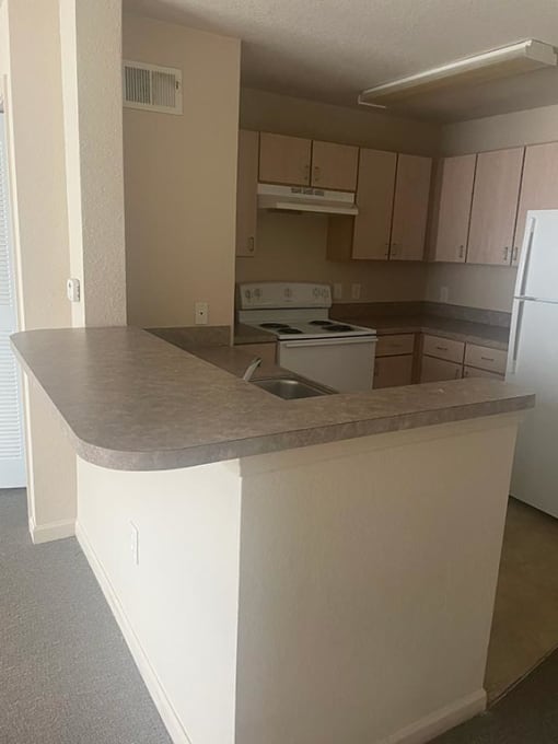 Kitchen counter at MADISON MANOR, JACKSONVILLE, FL