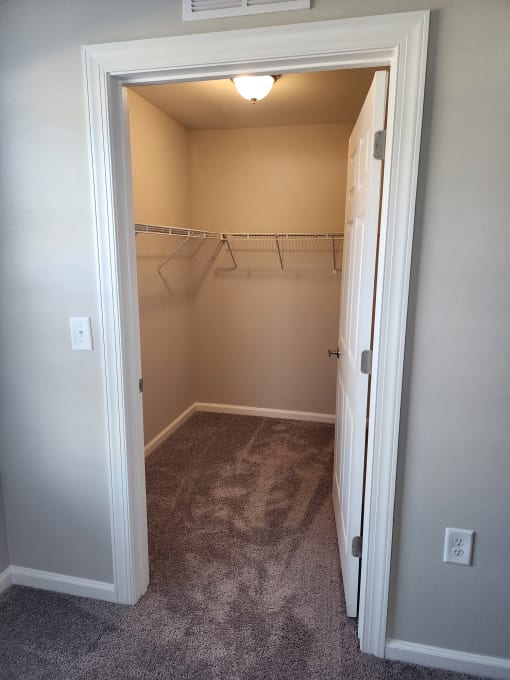 Closet View at Love Mill, North Carolina