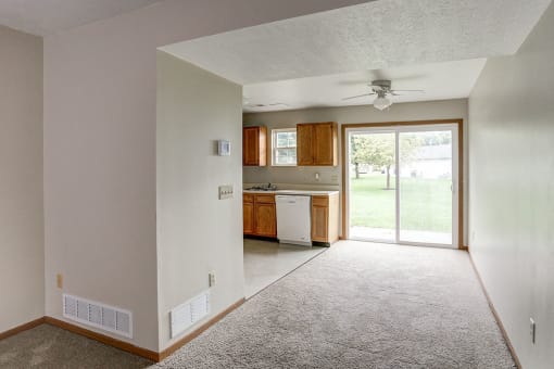 Kitchen and dining area