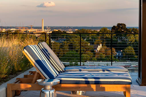 Pool patio at The Glover House, Washington, DC, 20007
