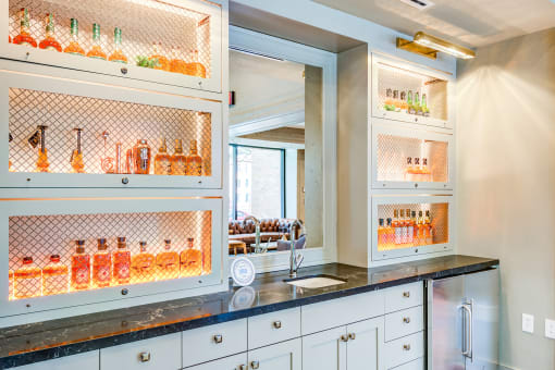 Kitchen cabinets and appliances at The Glover House, Washington