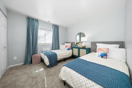 Shared Bedroom at Whitcomb Terrace Apartments, Indiana