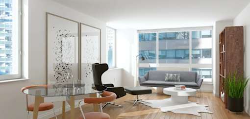 Living Room at The Metropolis, New York, NY, 10017