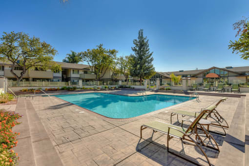 Swimming Pool With Relaxing Sundecks at Balboa, Sunnyvale, CA