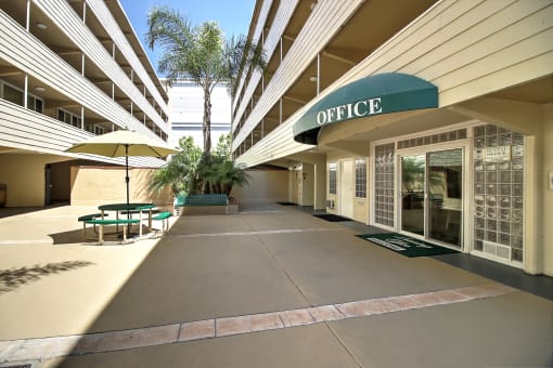 Rental Office Exterior View at Courtyard, California